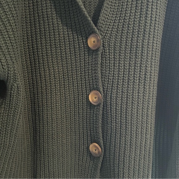 Free People Swim Too Deep Cardi in Deepest Spruce - Picture 6 of 10